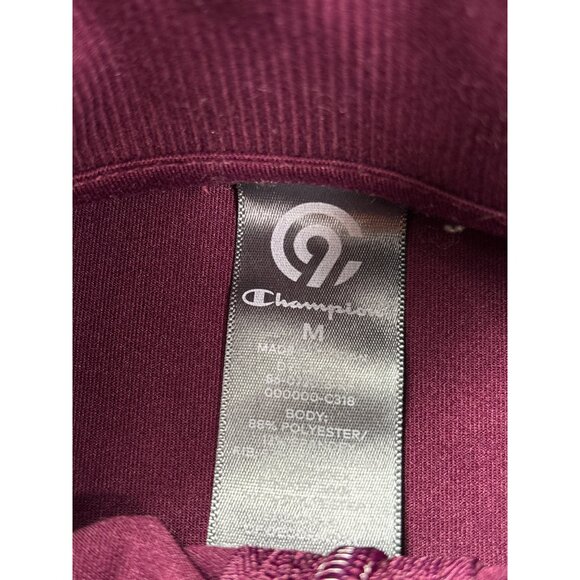 C9 By Champion Full Zip Womens Jacket Size M Thumbholes Lightweight Burgundy - Picture 6 of 7